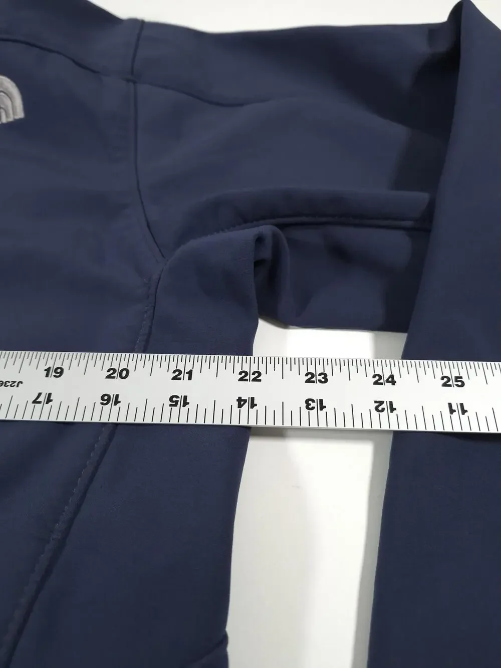The North Face Apex Jacket Mens M Blue Softshell Full Zip Lined Outdoor Hiking